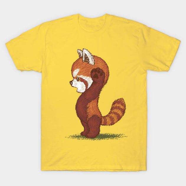 Red Panda surprised T-Shirt by sanogawa